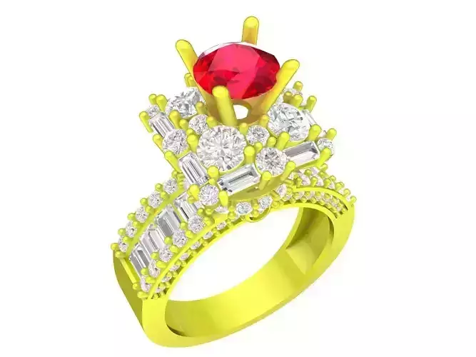 7321 luxury diamond engagement ring for women