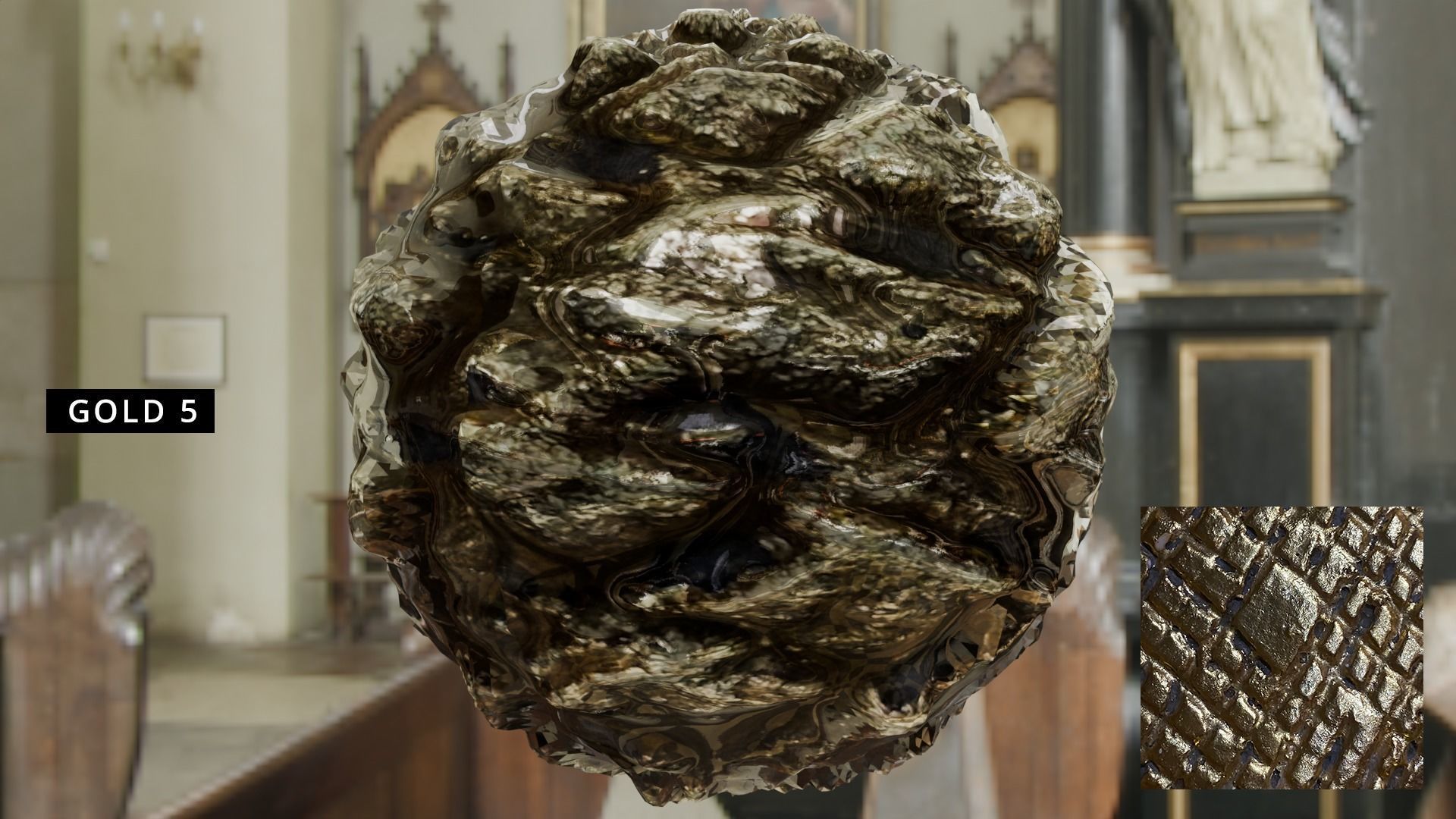 6 3K Gold PBR Textures Texture_5