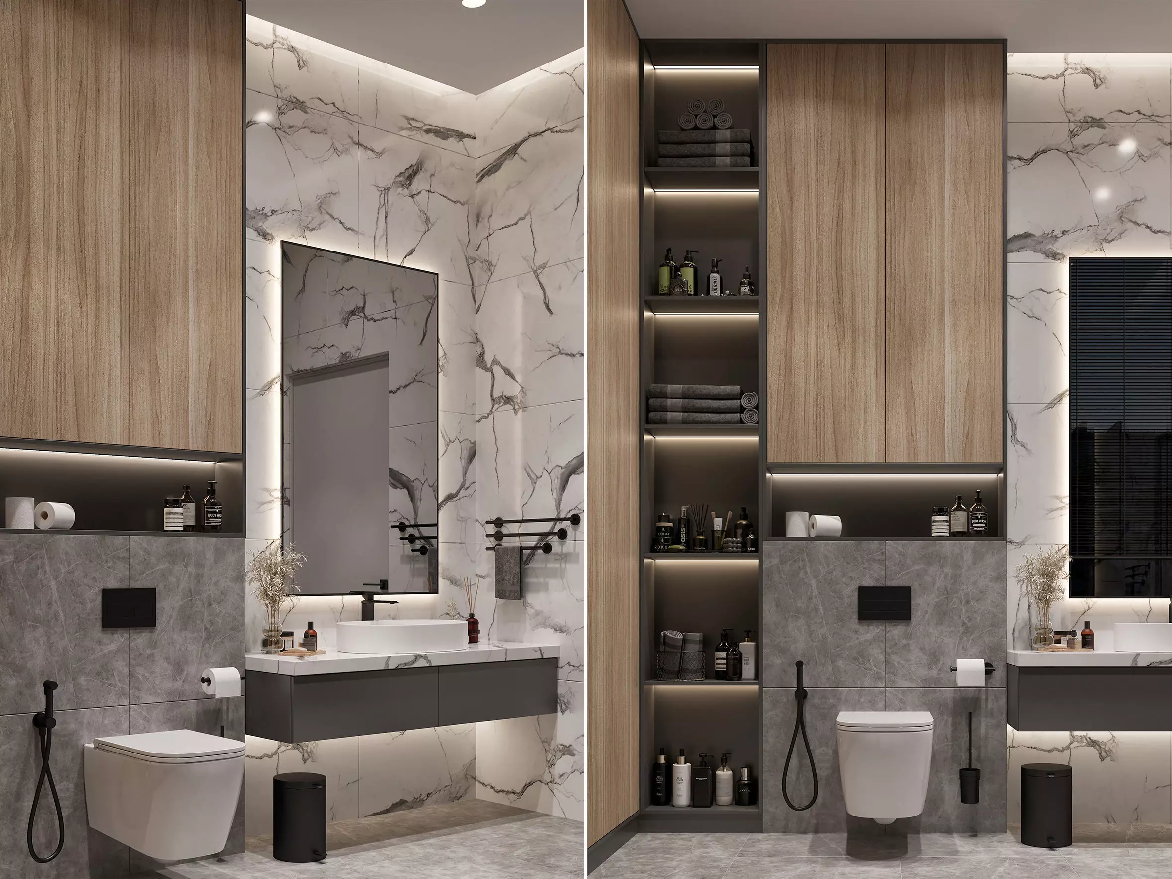 Modern Bathroom Interior 3D model