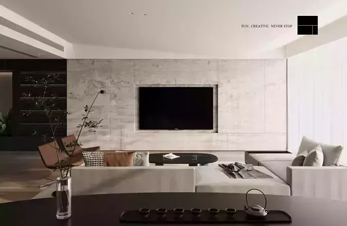 Ultra-Modern Home Interior 3D Model andCAD Drawings Suite 3D model Ultra-Modern Home Interior 3D Model andCAD Drawings Suite 3D model