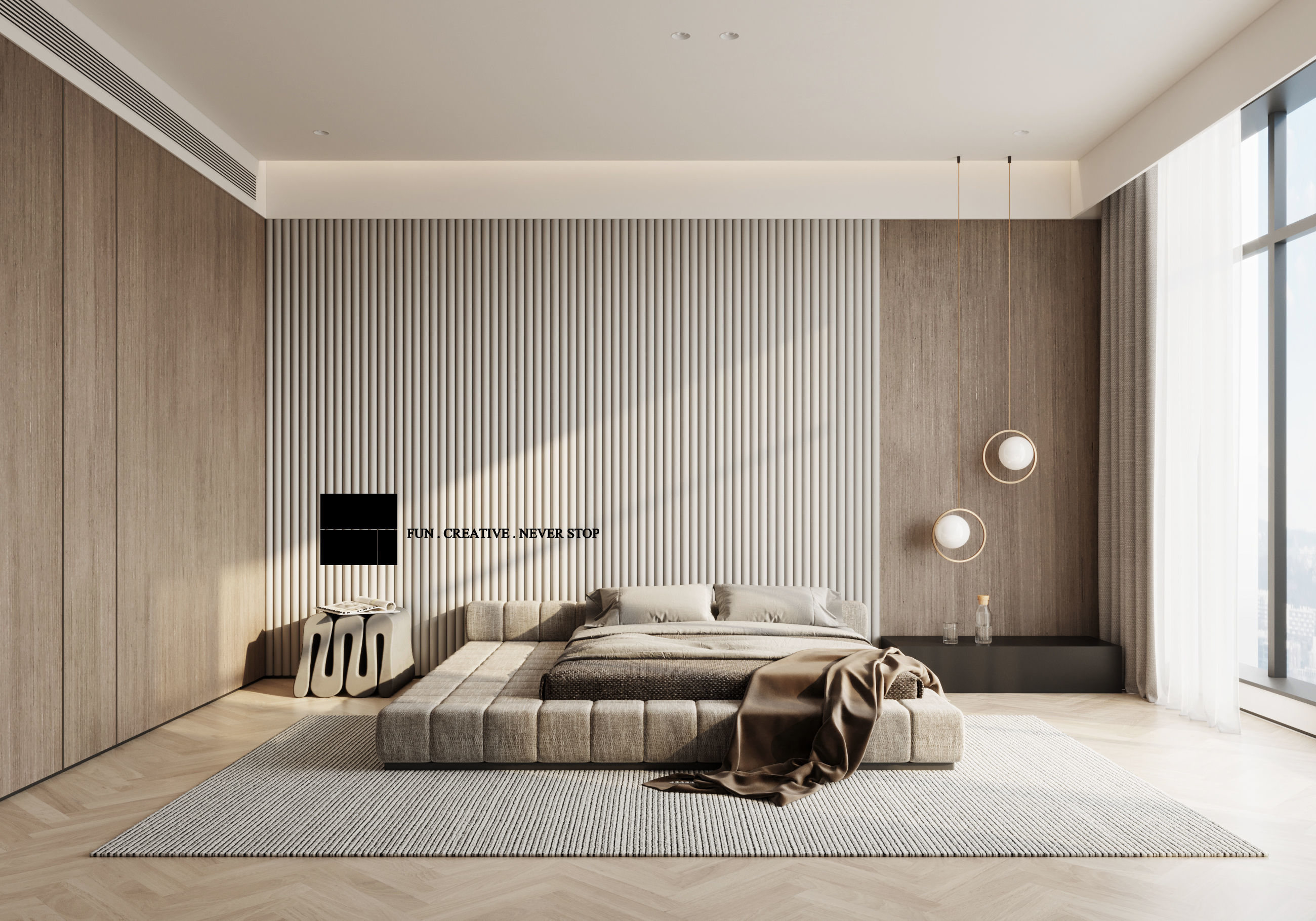 Ultra-Modern Home Interior 3D Model andCAD Drawings Suite 3D model_1