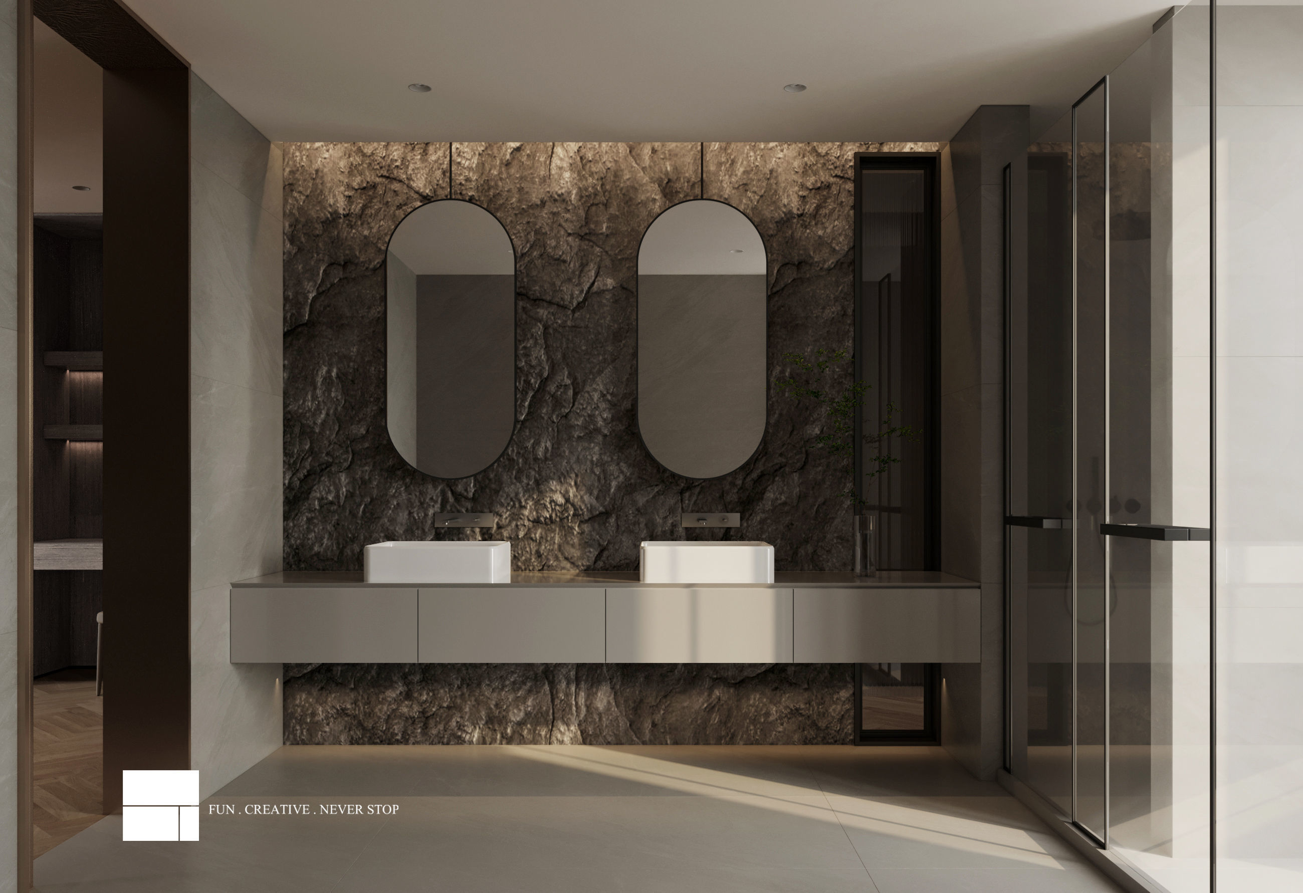 Ultra-Modern Home Interior 3D Model andCAD Drawings Suite 3D model_3