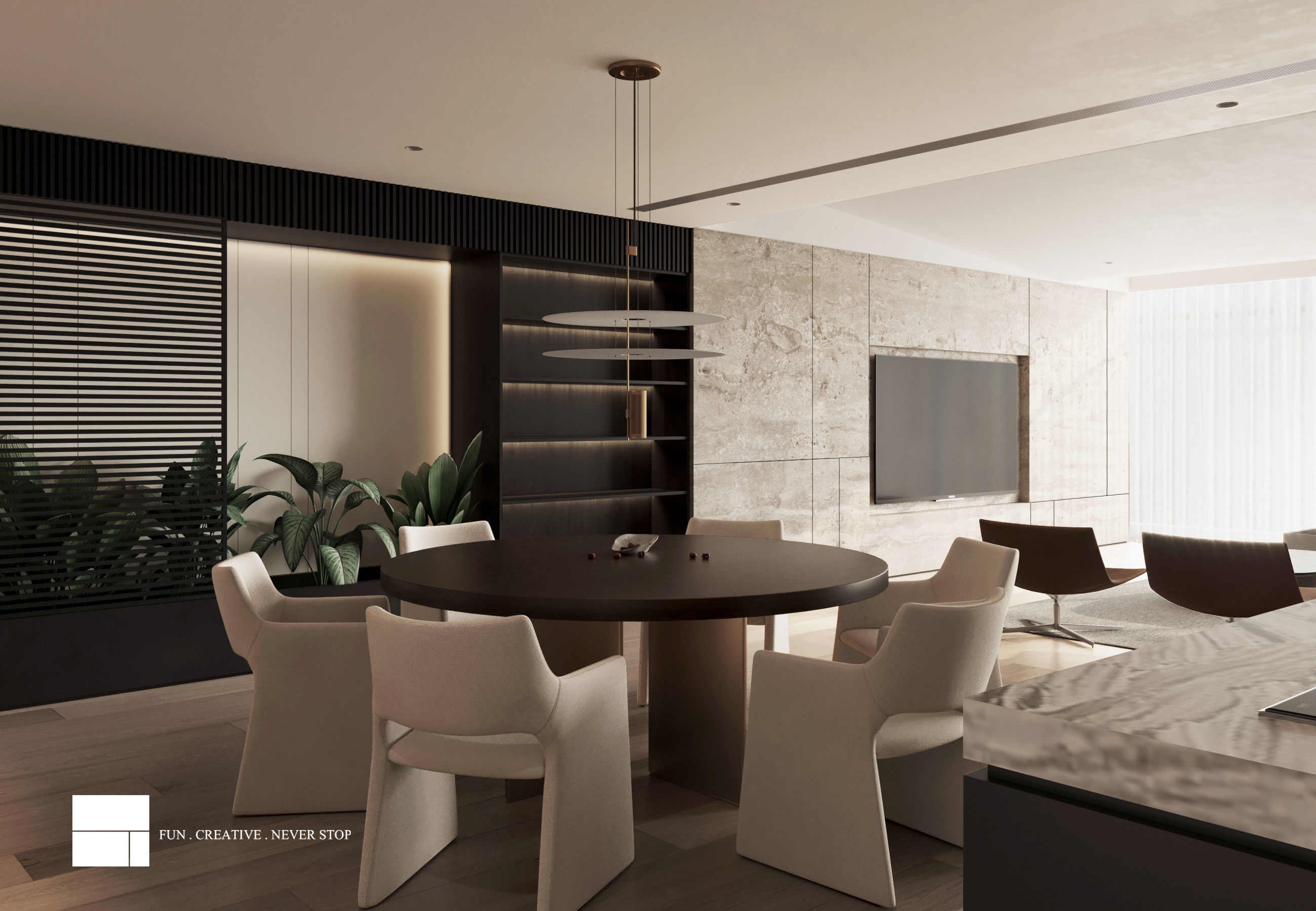 Ultra-Modern Home Interior 3D Model andCAD Drawings Suite 3D model_5