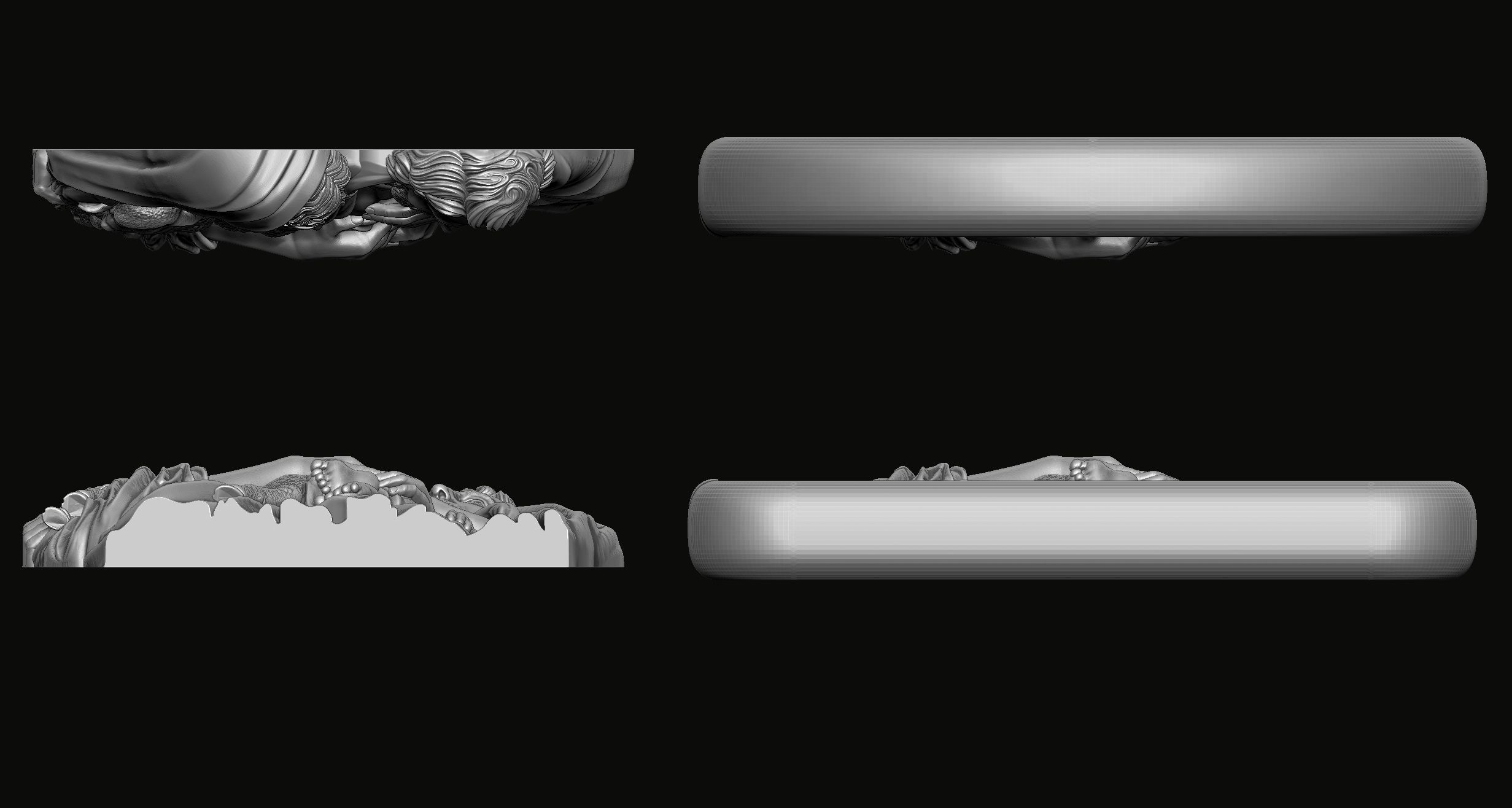 Holy Family Pendant 2 3D print model_5