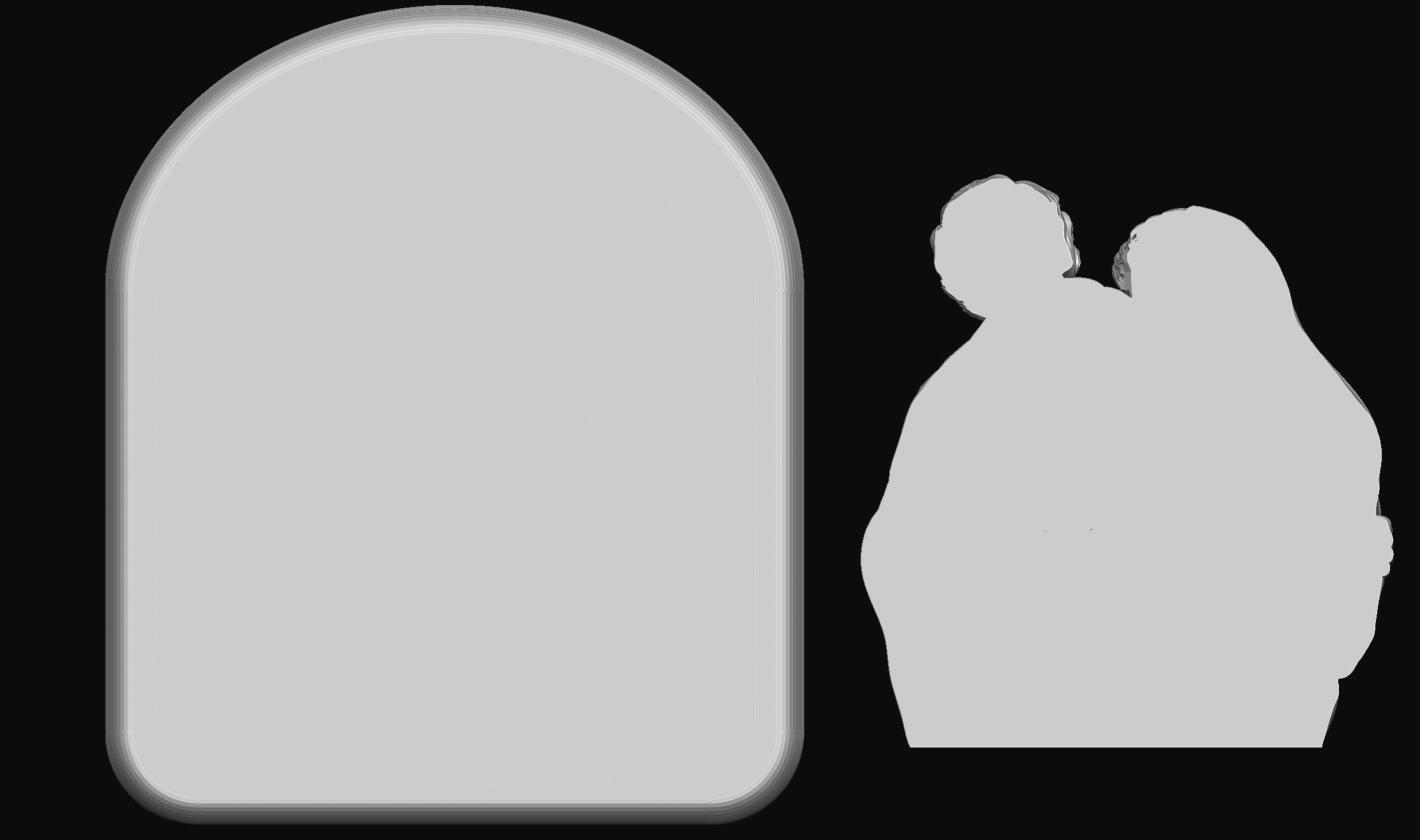 Holy Family Pendant 2 3D print model_4