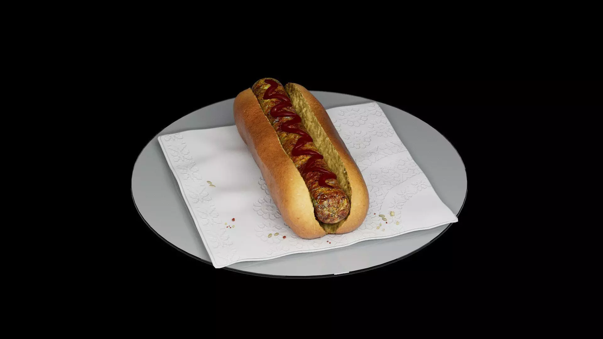 Hotdog classic 3D model