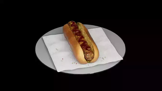Hotdog classic 3D model