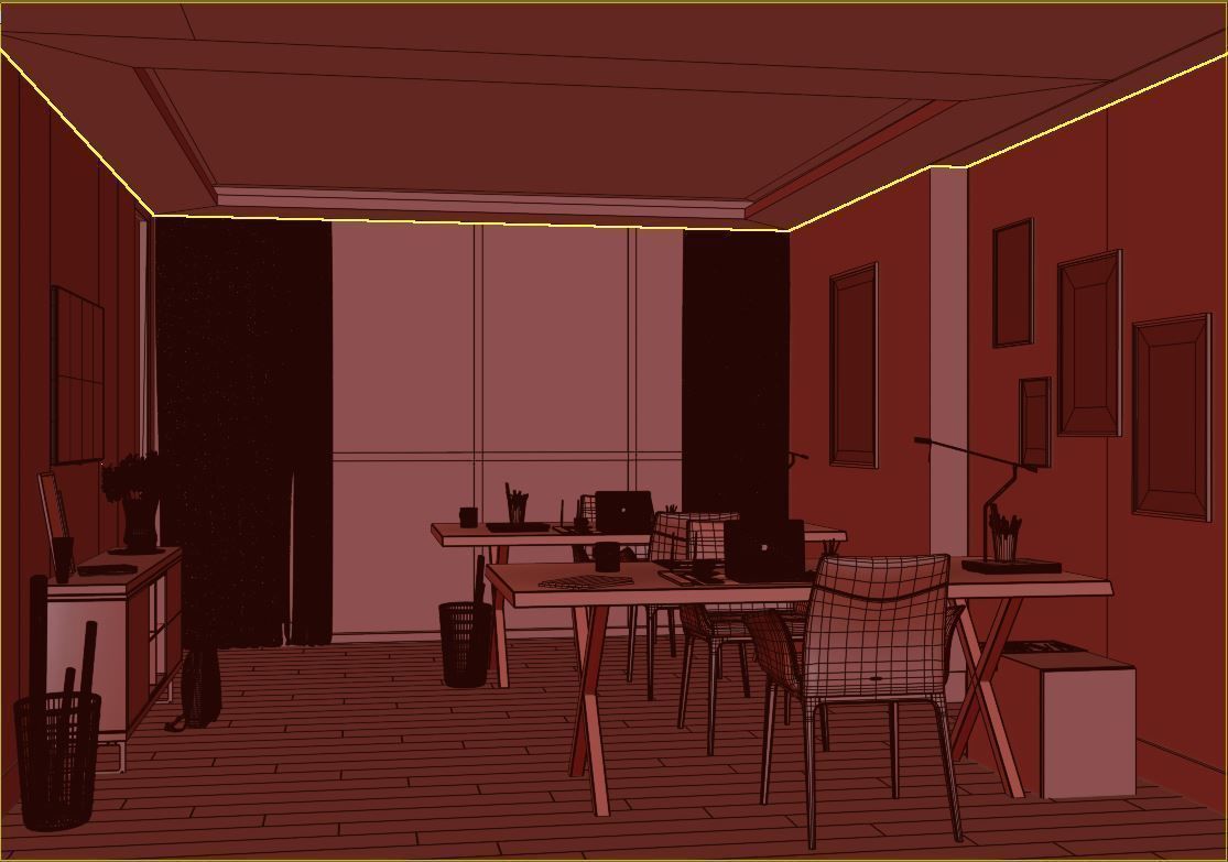 Home Office Free 3D model_3