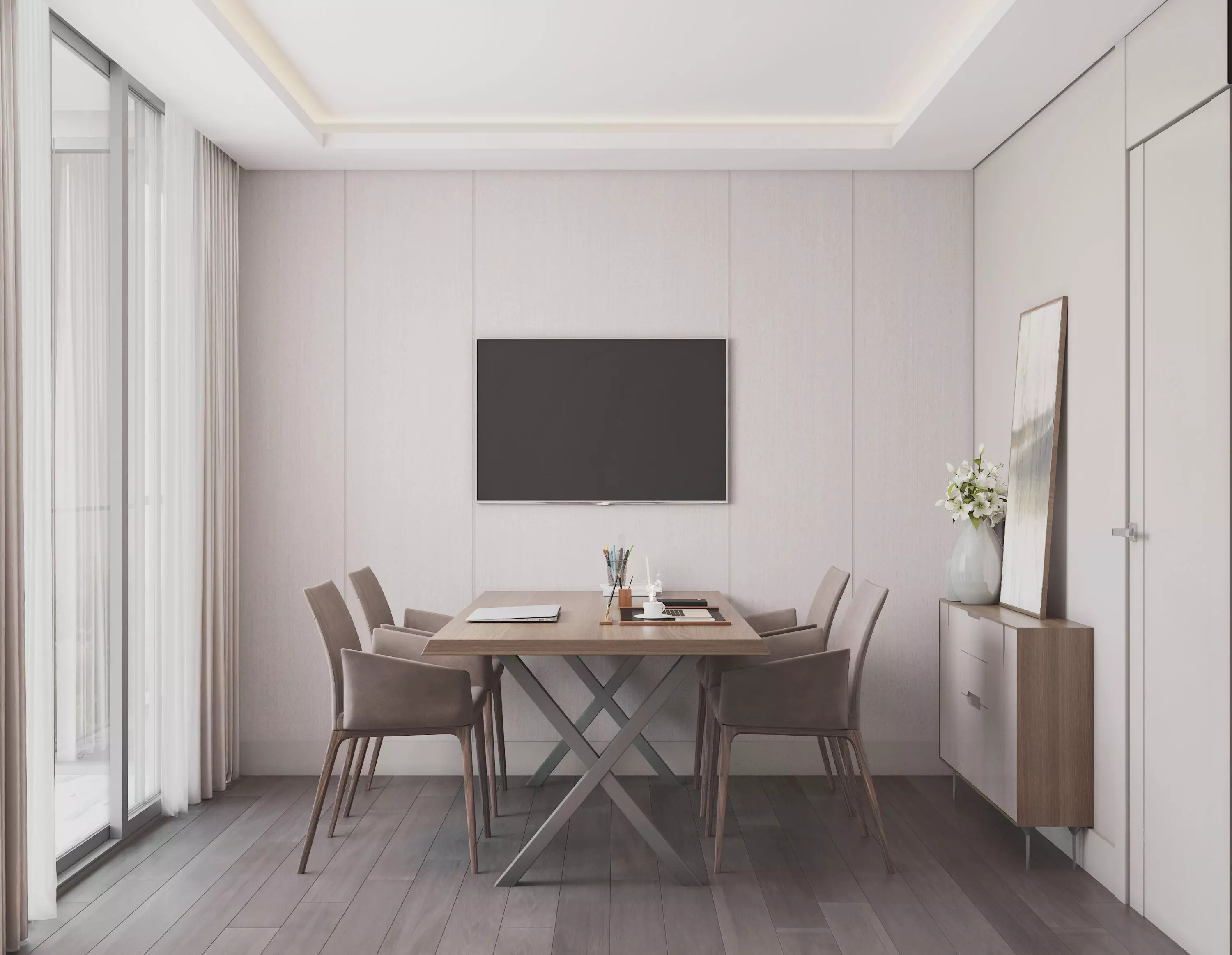 Home Office Free 3D model_0