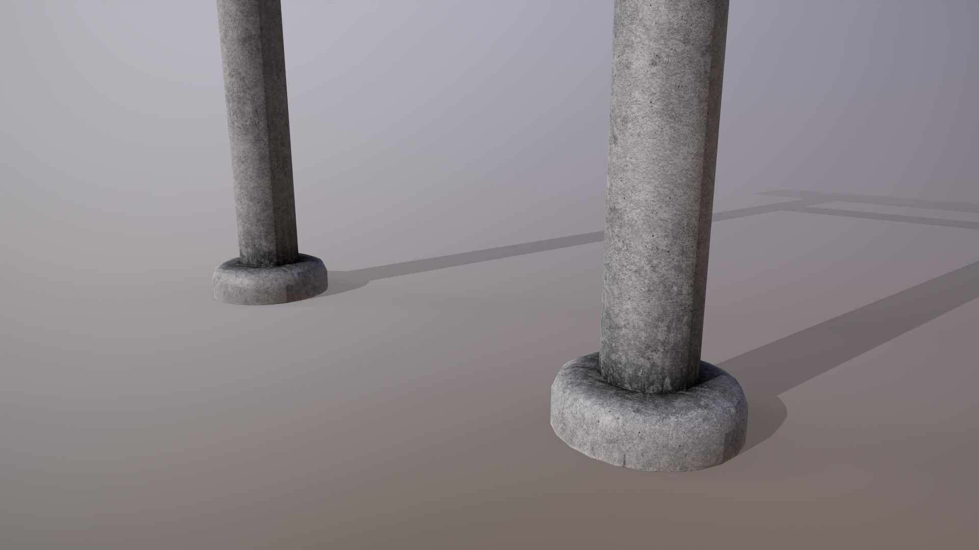 Japanese Gate Low-poly 3D model_5