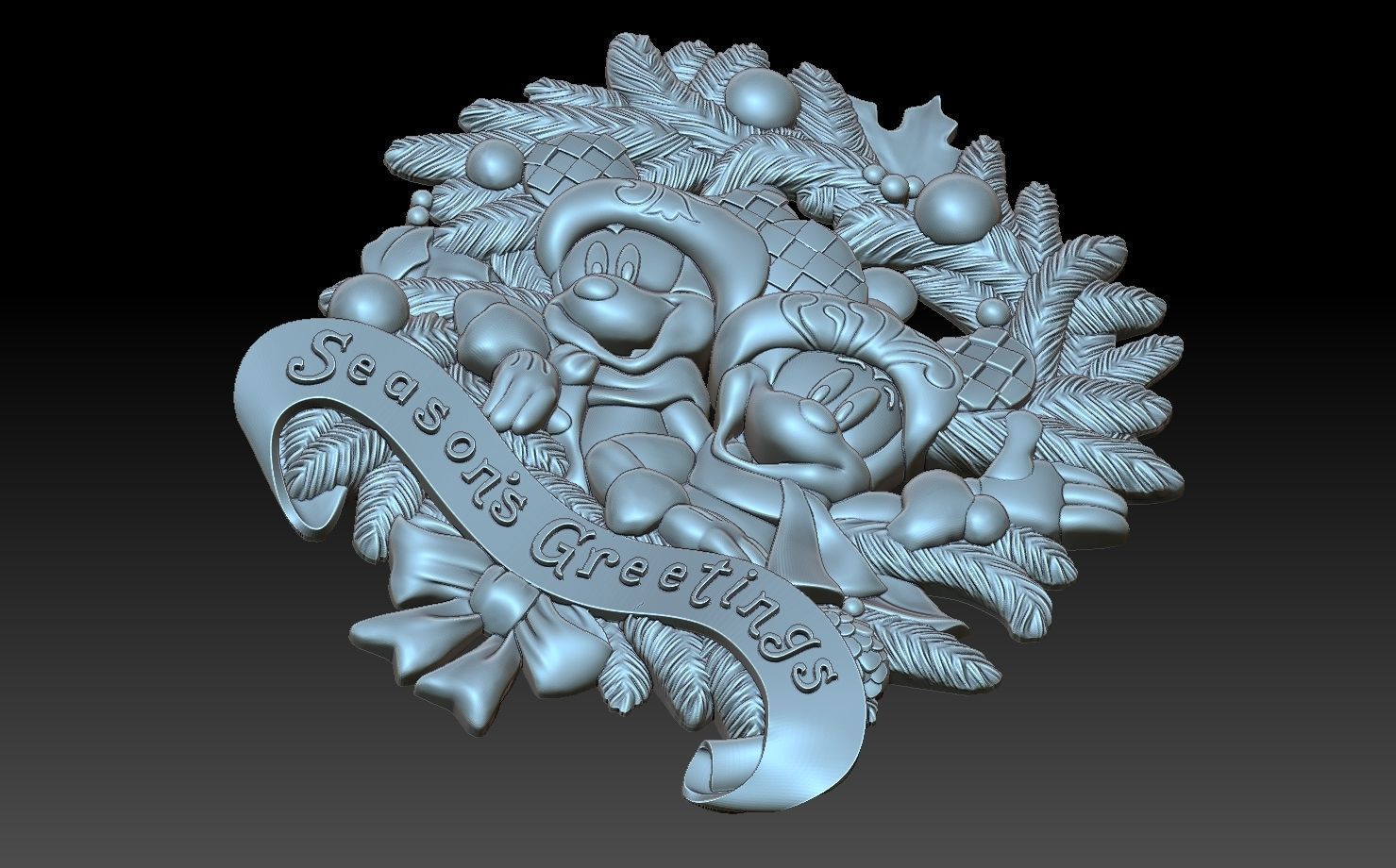 Season greetings  3D print model_4