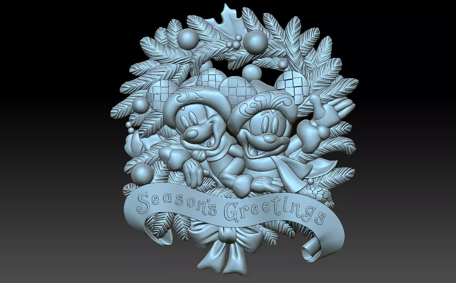 Season greetings  3D print model_0