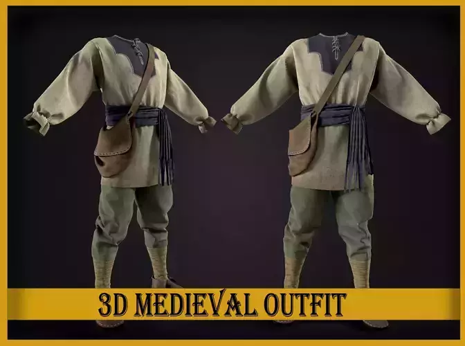 medieval renaissance male clothes and shoes