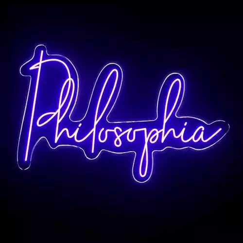 Philosophy Neon Sign 3D model