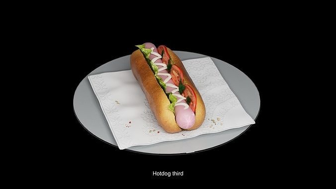 Hotdog collection 3D Model Pack 4