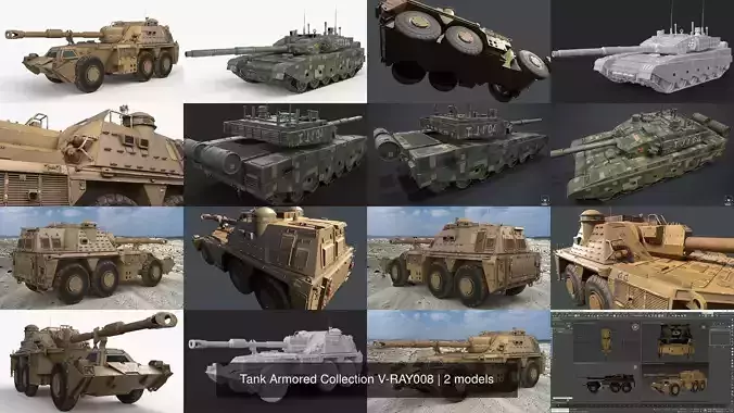 Tank Armored Collection V-RAY008 