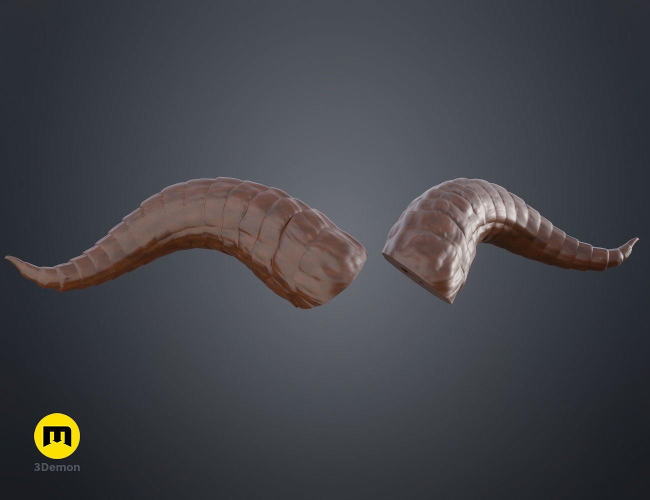 Beauty and the Beast horns 3D print model_1
