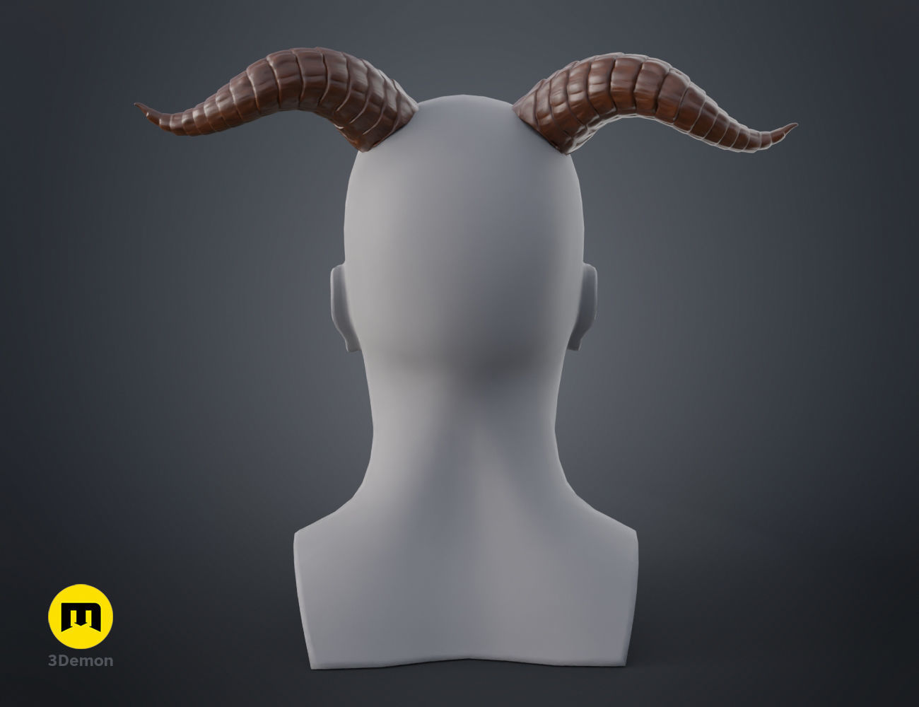 Beauty and the Beast horns 3D print model_2