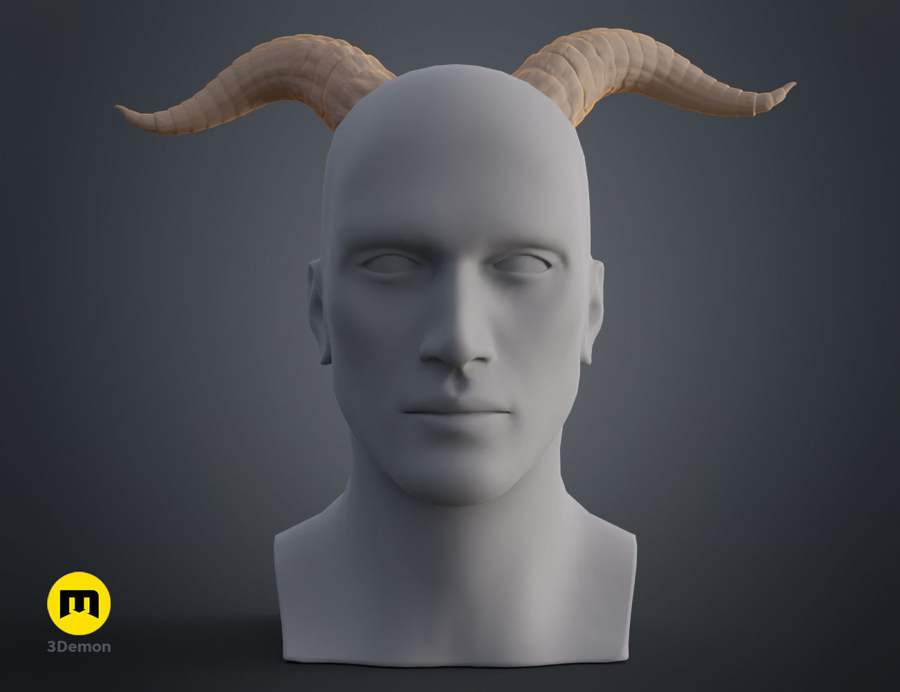 Beauty and the Beast horns 3D print model_14
