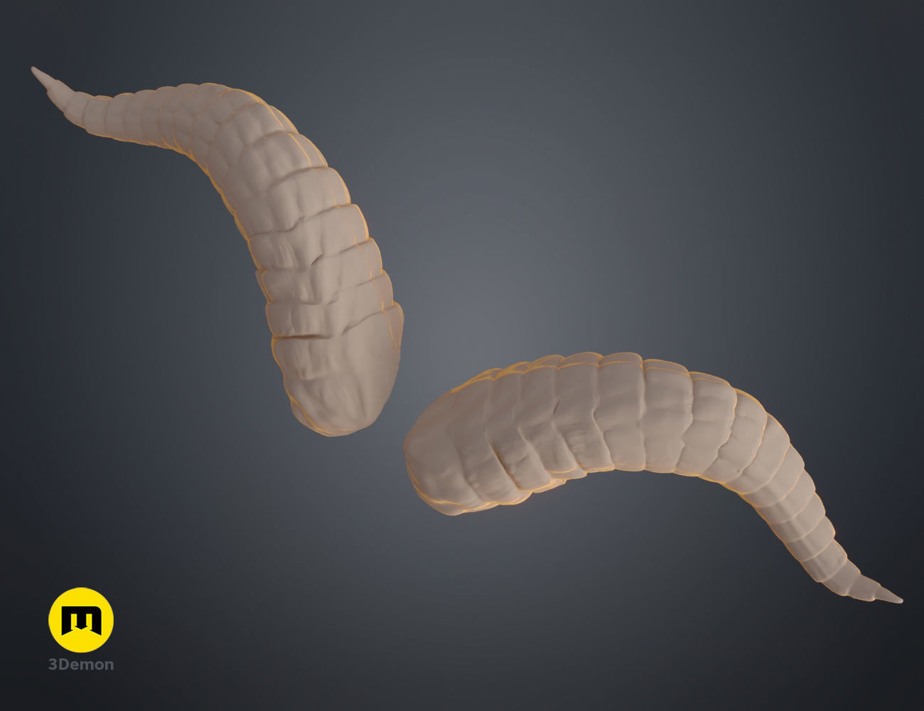 Beauty and the Beast horns 3D print model_9