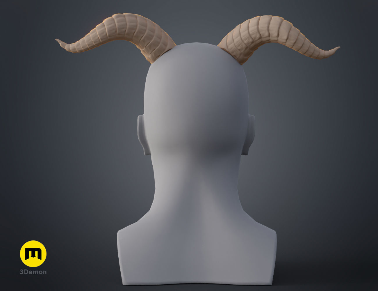 Beauty and the Beast horns 3D print model_11