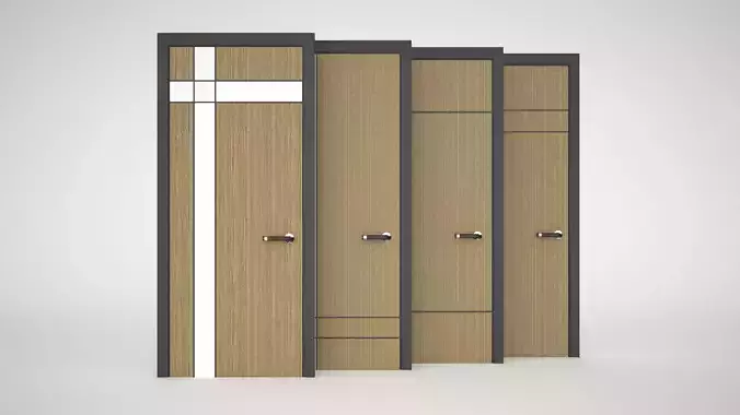 Classic Door 02 Free 3D model