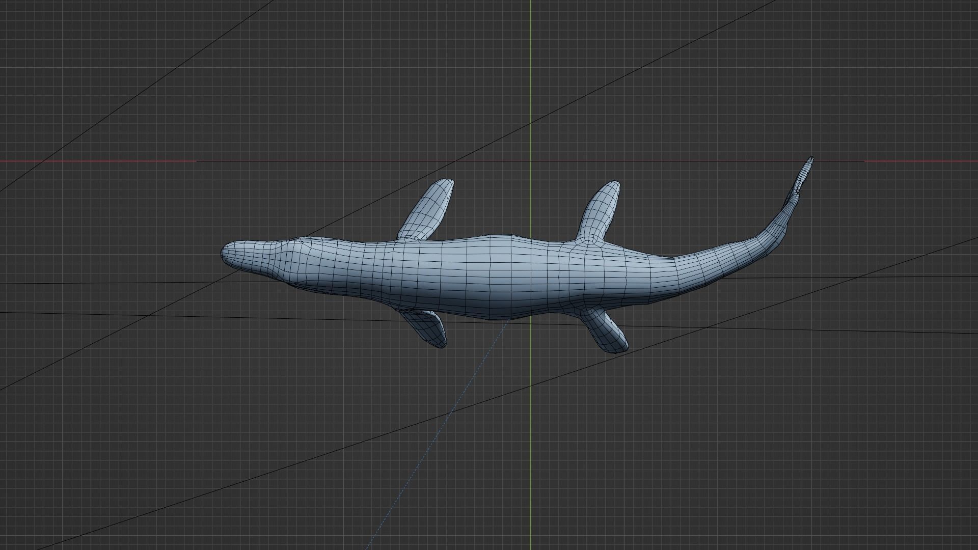 Mosasaurus Aquatic Dinosaur Reptile Low-poly 3D model_17