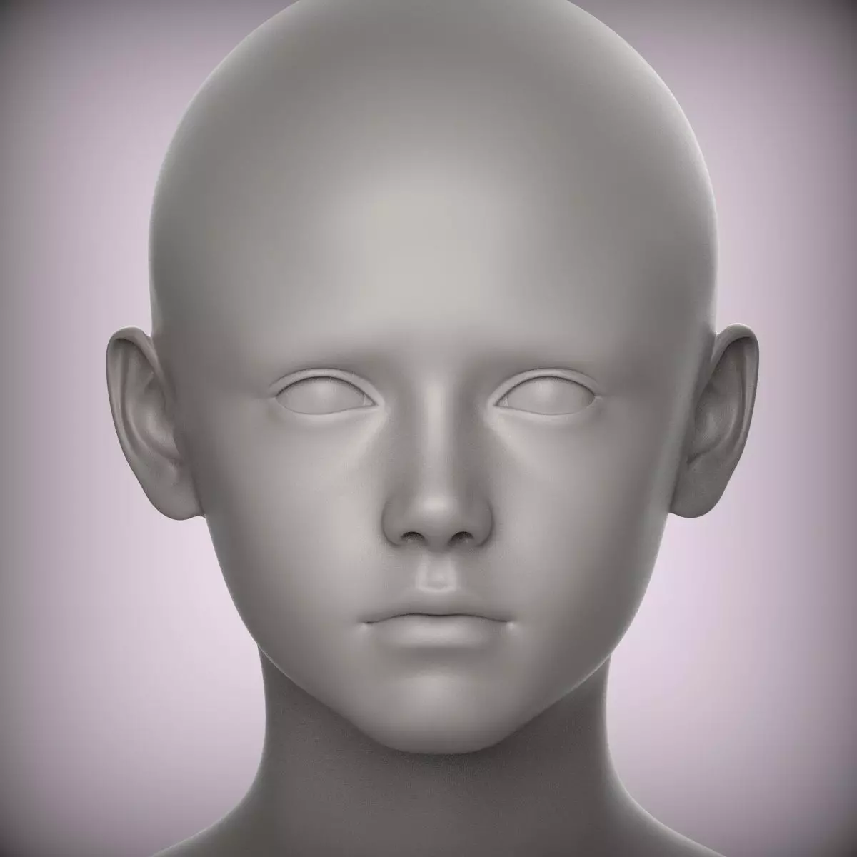 21 BOY TEENAGER CHILD MALE HEAD SCULPT 01 3D MODEL 3D model