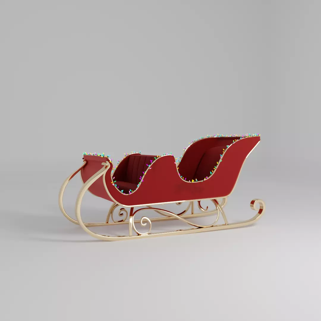 Santa Slides 3D model