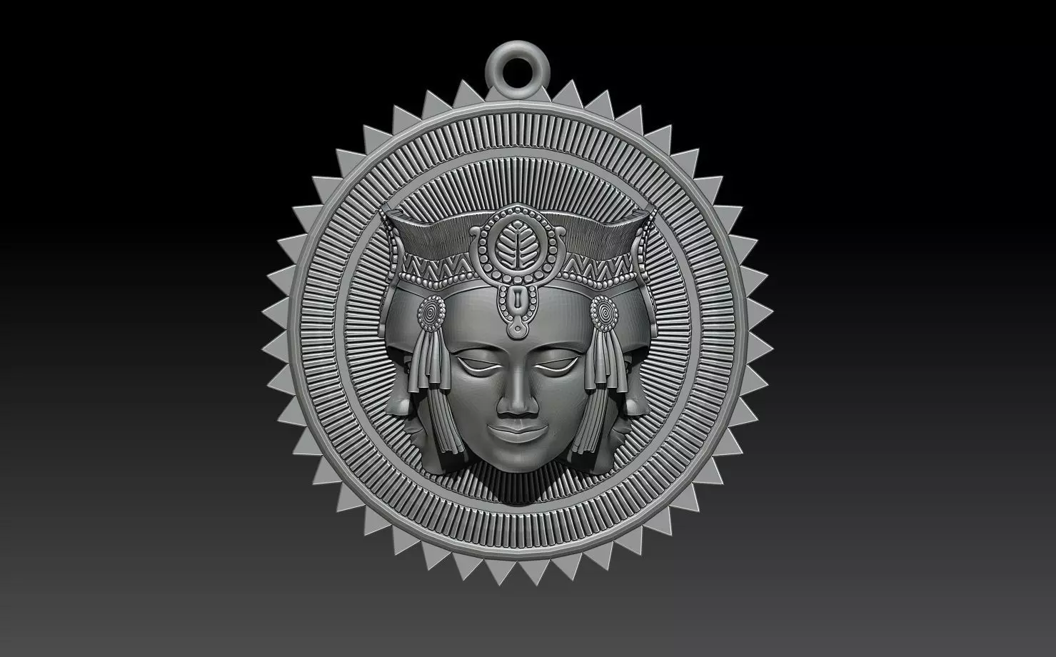3D BRAHMA PENDANT 3D print model_0