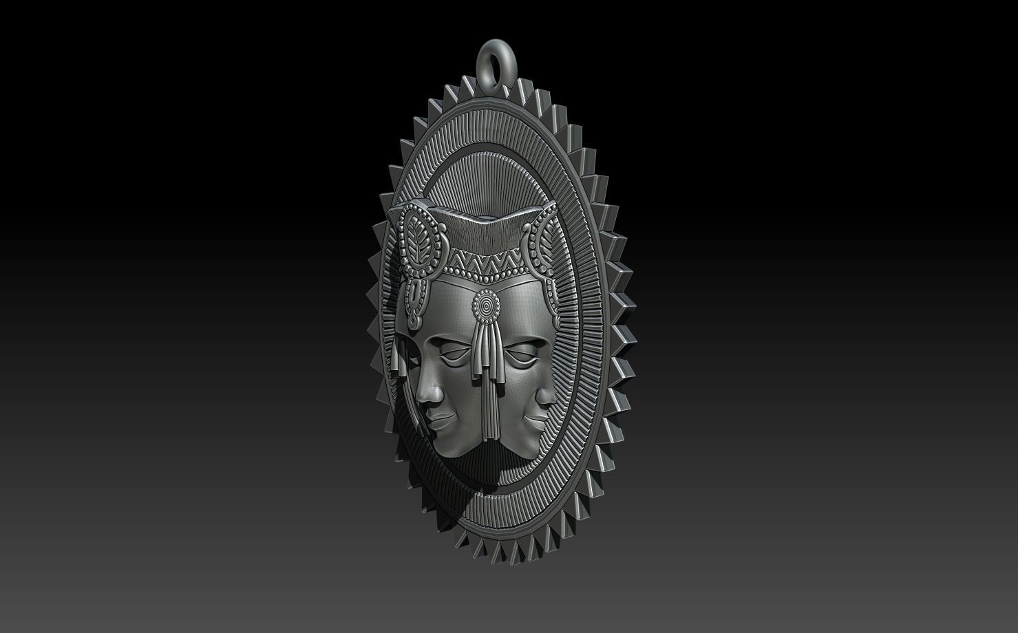 3D BRAHMA PENDANT 3D print model_1
