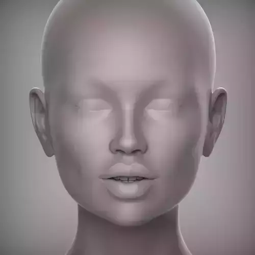 23 3D HEAD FACE FEMALE CHARACTER FEMALE TEENAGER PORTRAIT DOLL