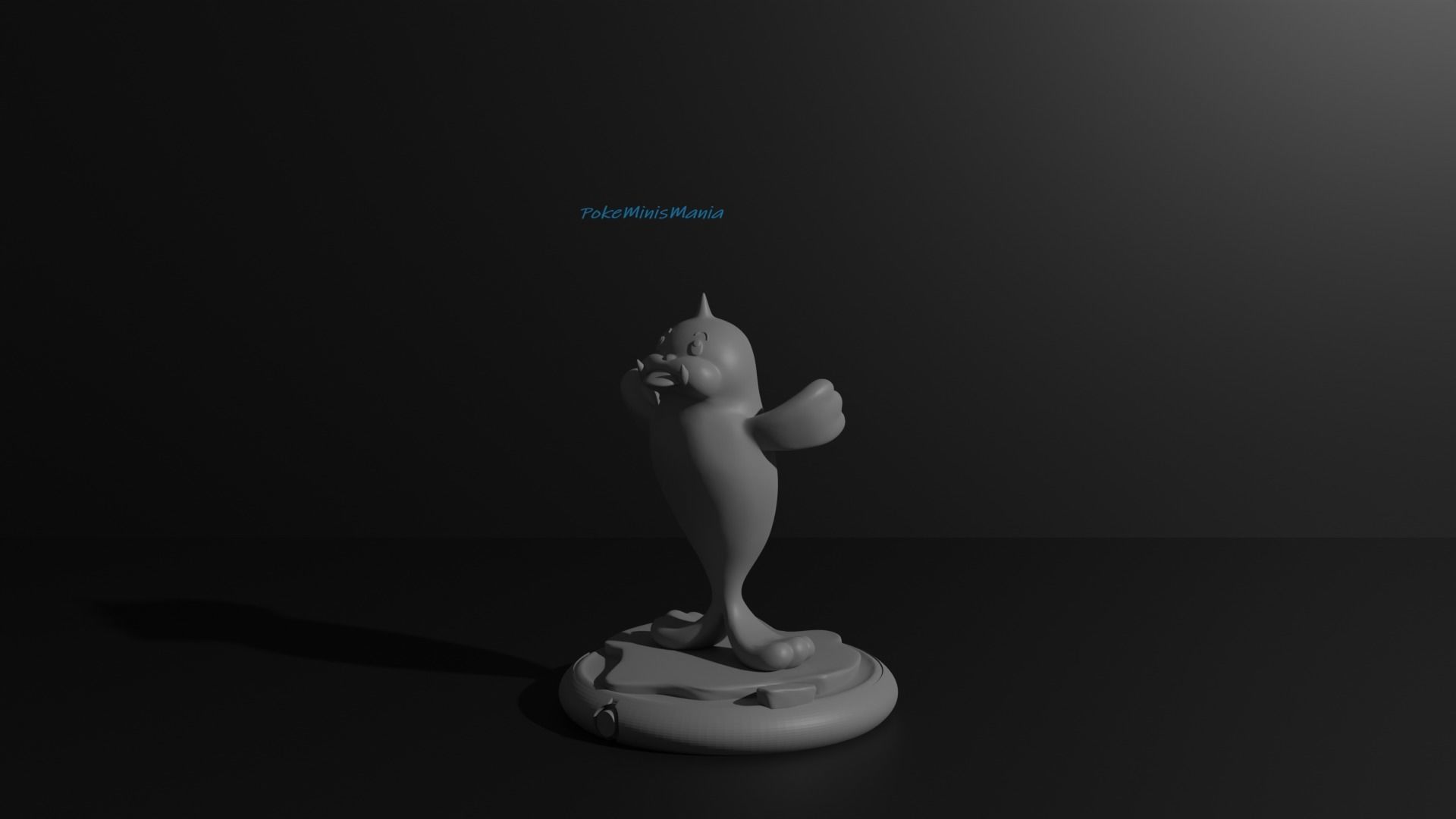 Seel and Dewgong presupported pokemon 3D print model 3D print model_10