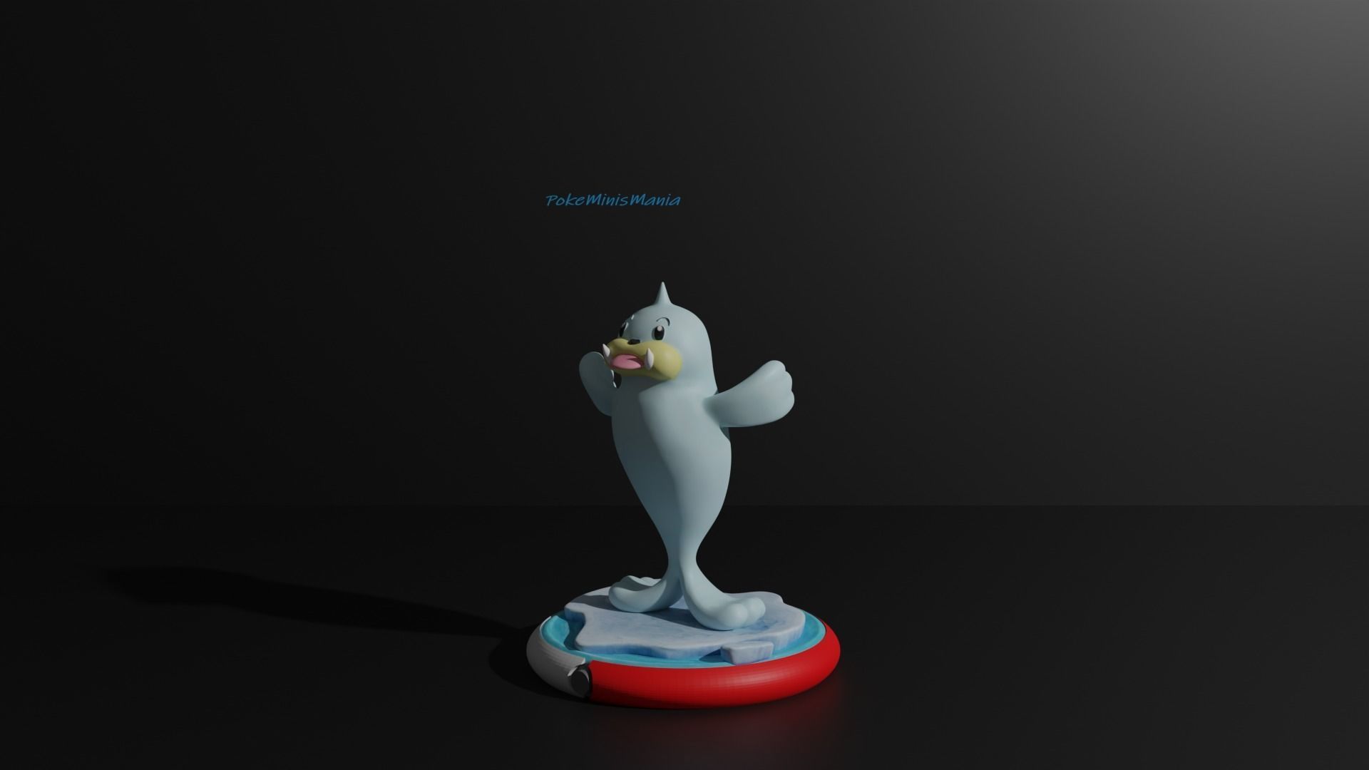 Seel and Dewgong presupported pokemon 3D print model 3D print model_2