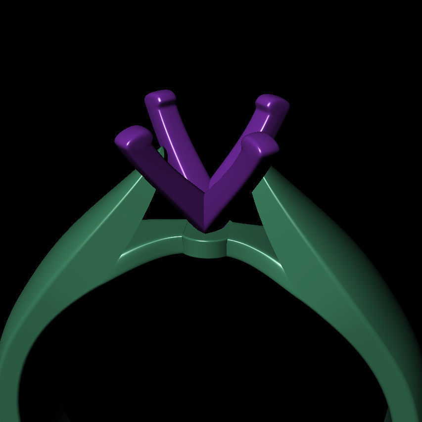 Round 0-75-CT Quarter Round Profile Shank Width 4mm 3D print model_8