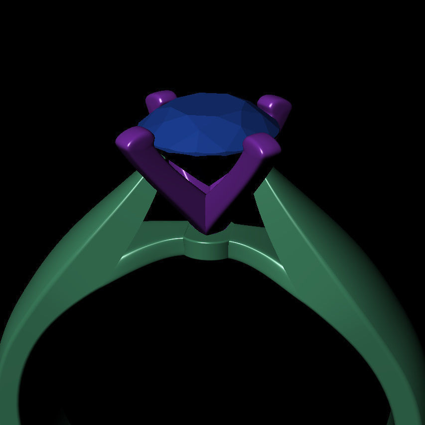 Round 0-75-CT Quarter Round Profile Shank Width 4mm 3D print model_7