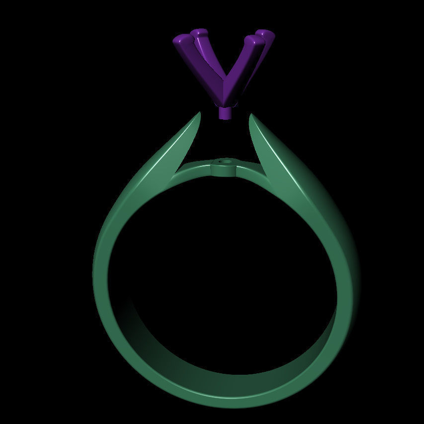 Round 0-75-CT Quarter Round Profile Shank Width 4mm 3D print model_10