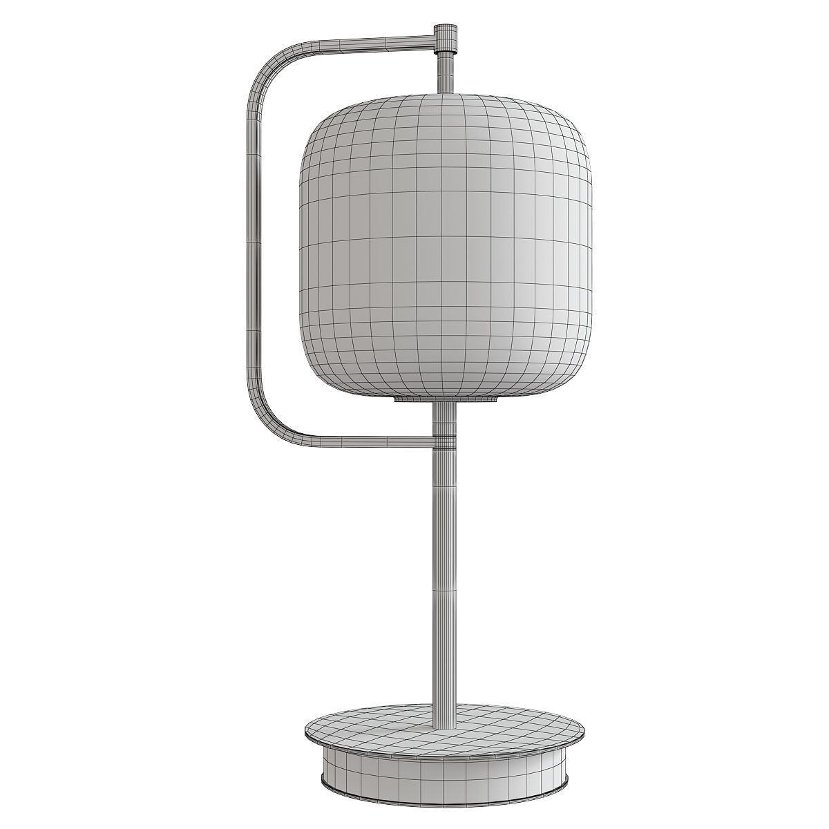 Cyan Design Isotope Table Lamp Low-poly 3D model_1