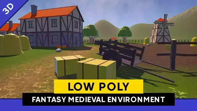 Fantasy Medieval Environment Low Poly Pack