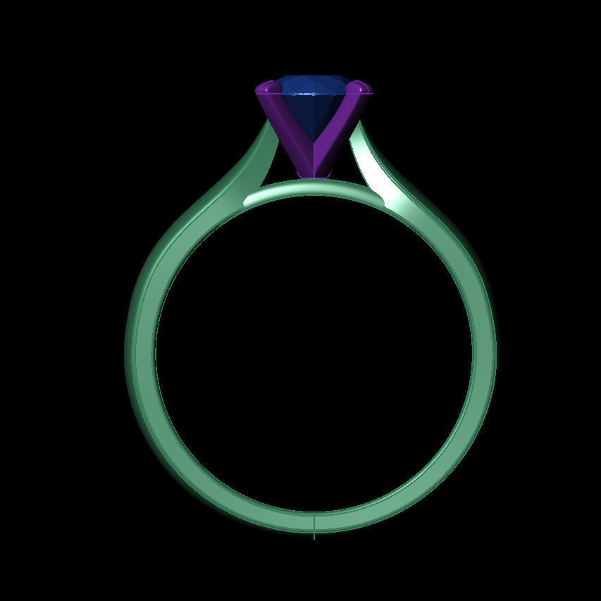 Round 0-75-CT Quarter Round Profile Shank Width 2-90mm 3D print model_13