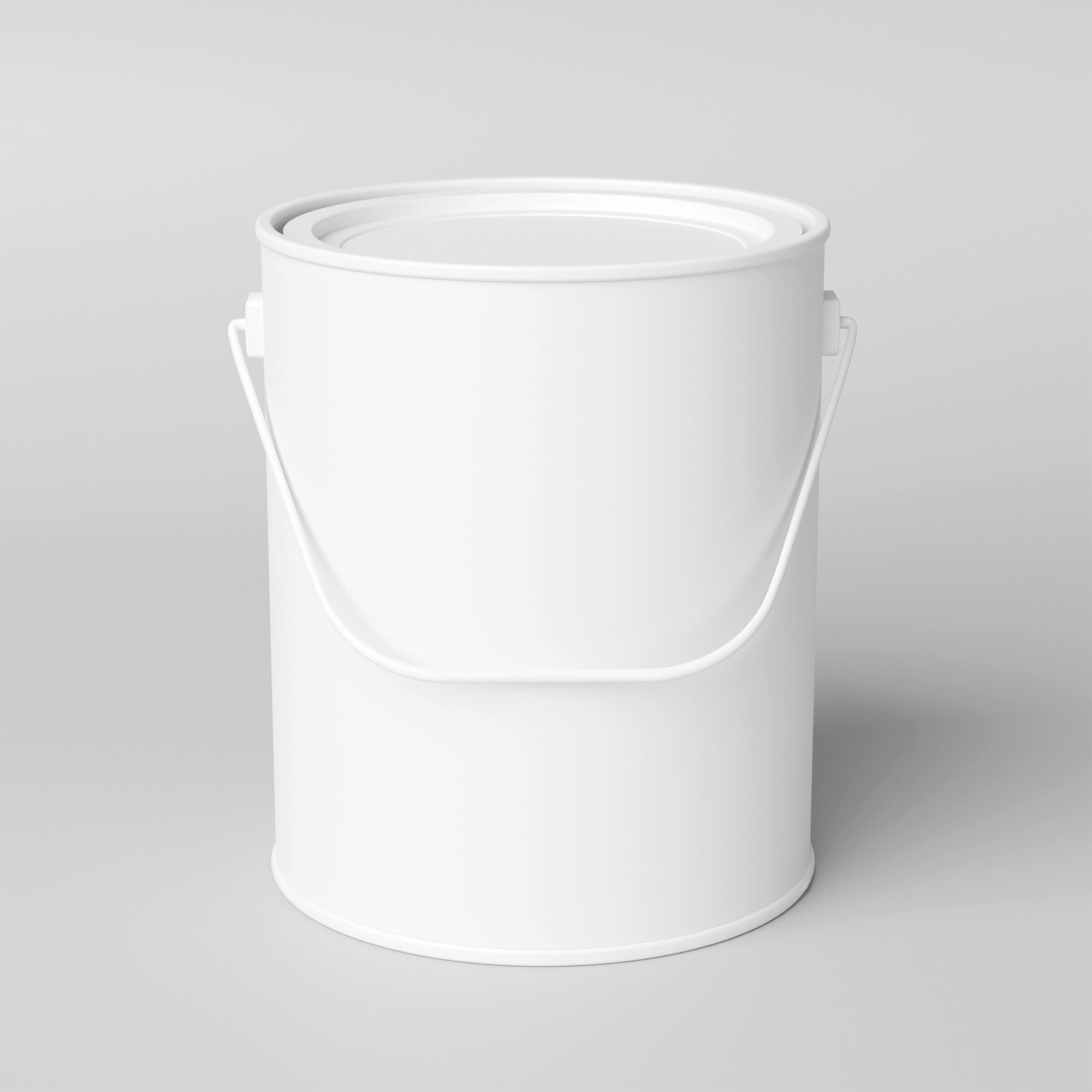 Paint Can Bucket 3D Model Mock-up and your Brand 3D model_3