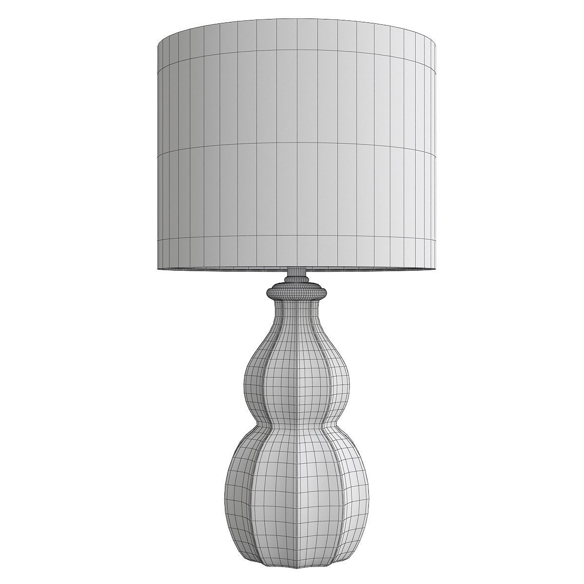Bramblewood Table Lamp Low-poly 3D model_1