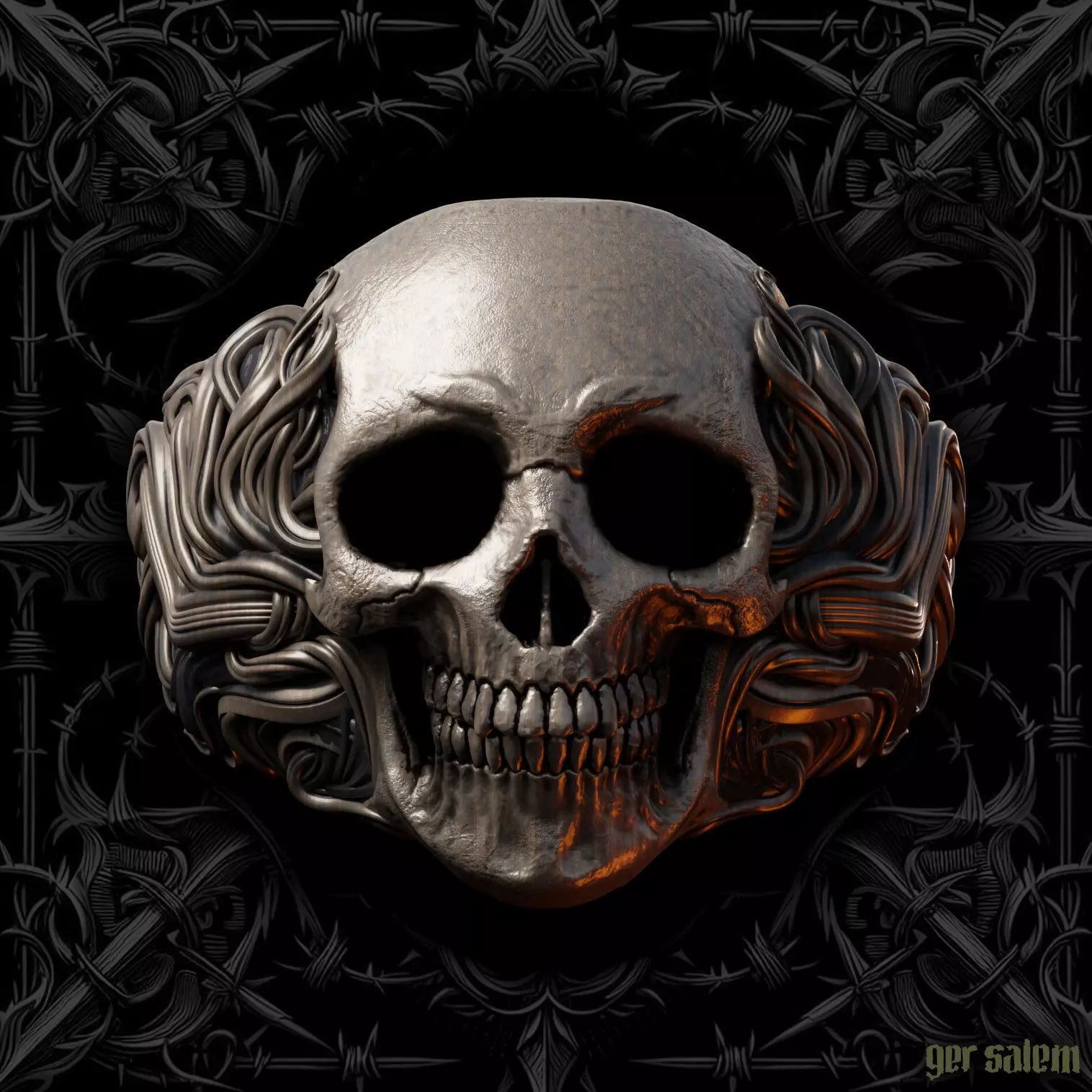 Skull Ring 2023 3D print model