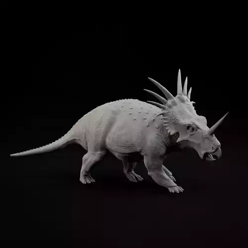 Styracosaurus walking 1-35 scale pre-supported 3D print model