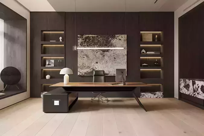 Premium Office Space 3D Model and CAD Drawings Bundle