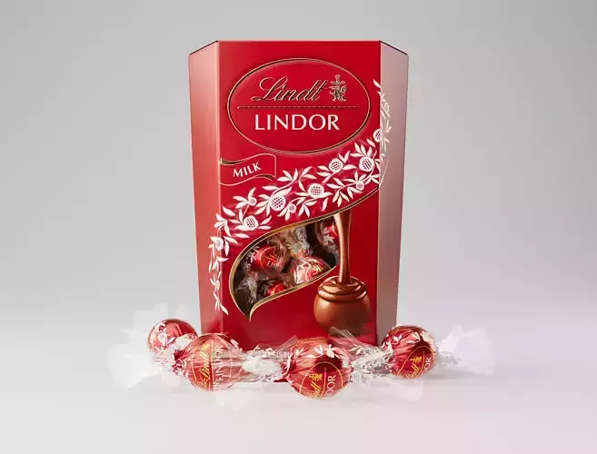 Lindt Lindor Chocolate Packaging Collection 3D model