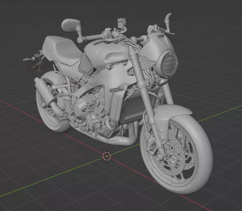 Yamaha XSR900 3D model_0