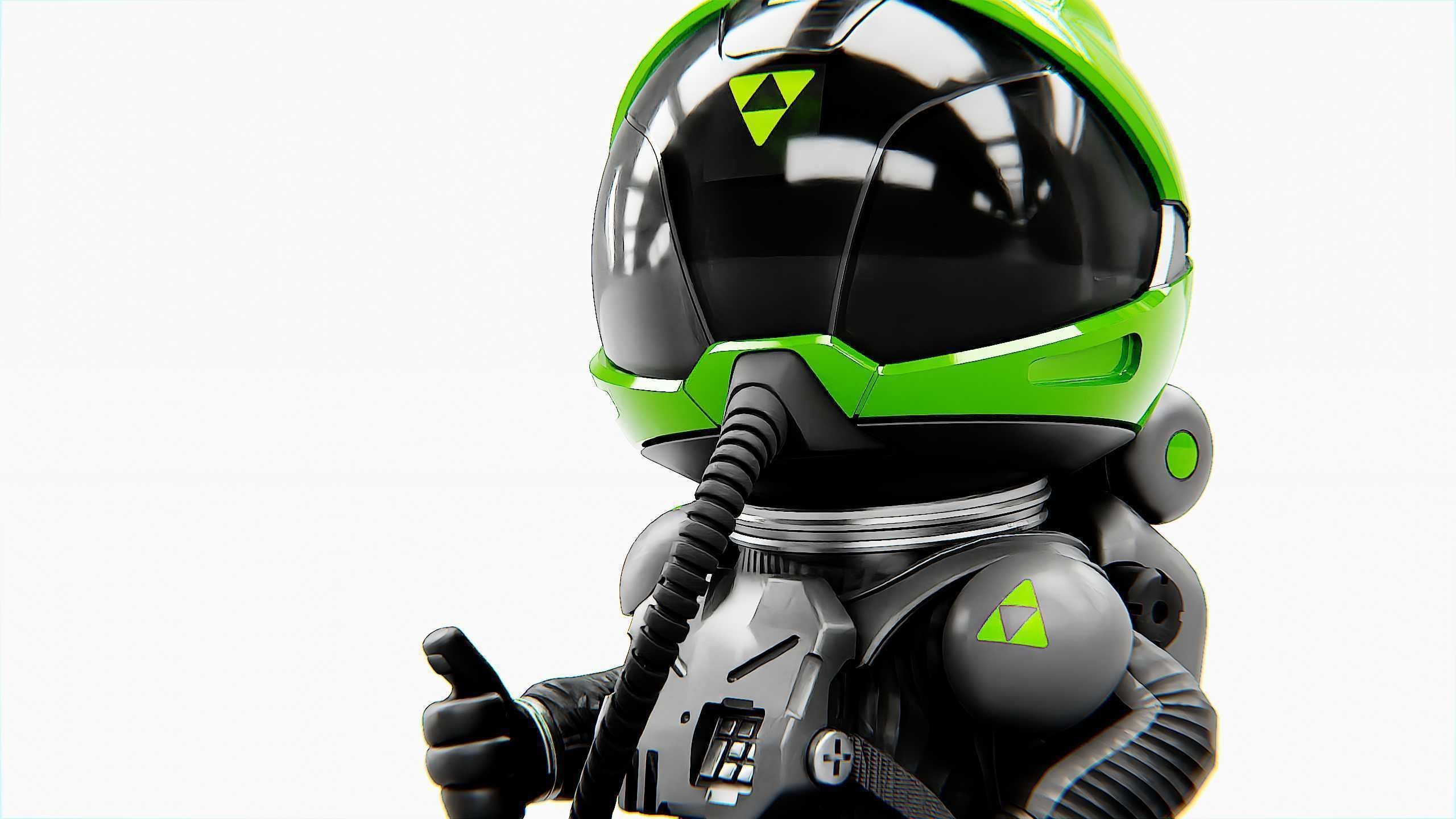 TOON ASTRONAUT S-680 Rigged for Unreal Engine - Unity - MIXAMO 3D model_22