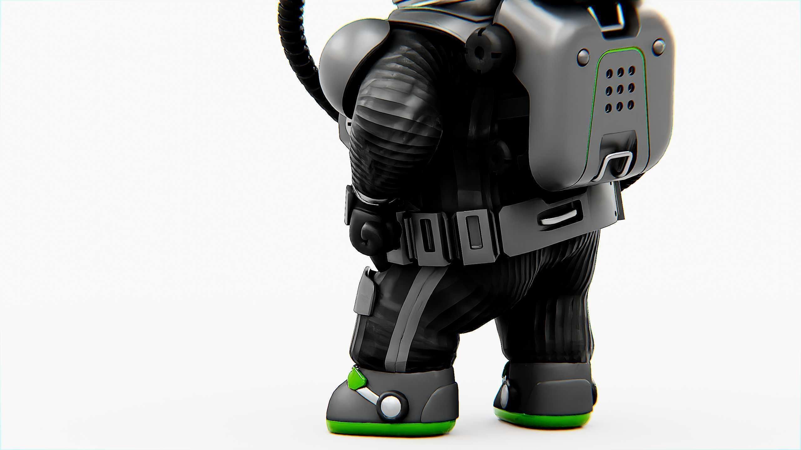 TOON ASTRONAUT S-680 Rigged for Unreal Engine - Unity - MIXAMO 3D model_21