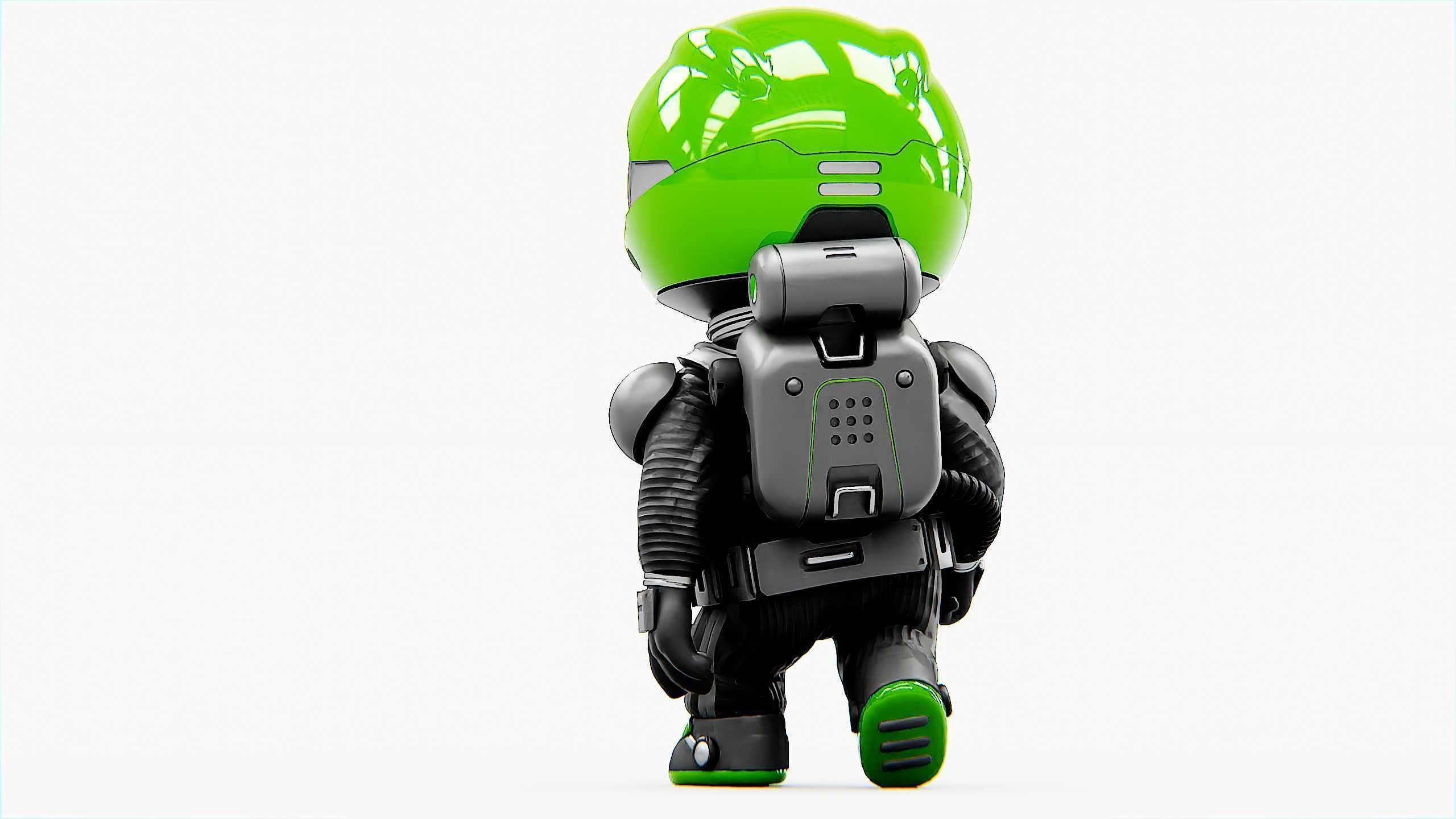 TOON ASTRONAUT S-680 Rigged for Unreal Engine - Unity - MIXAMO 3D model_27